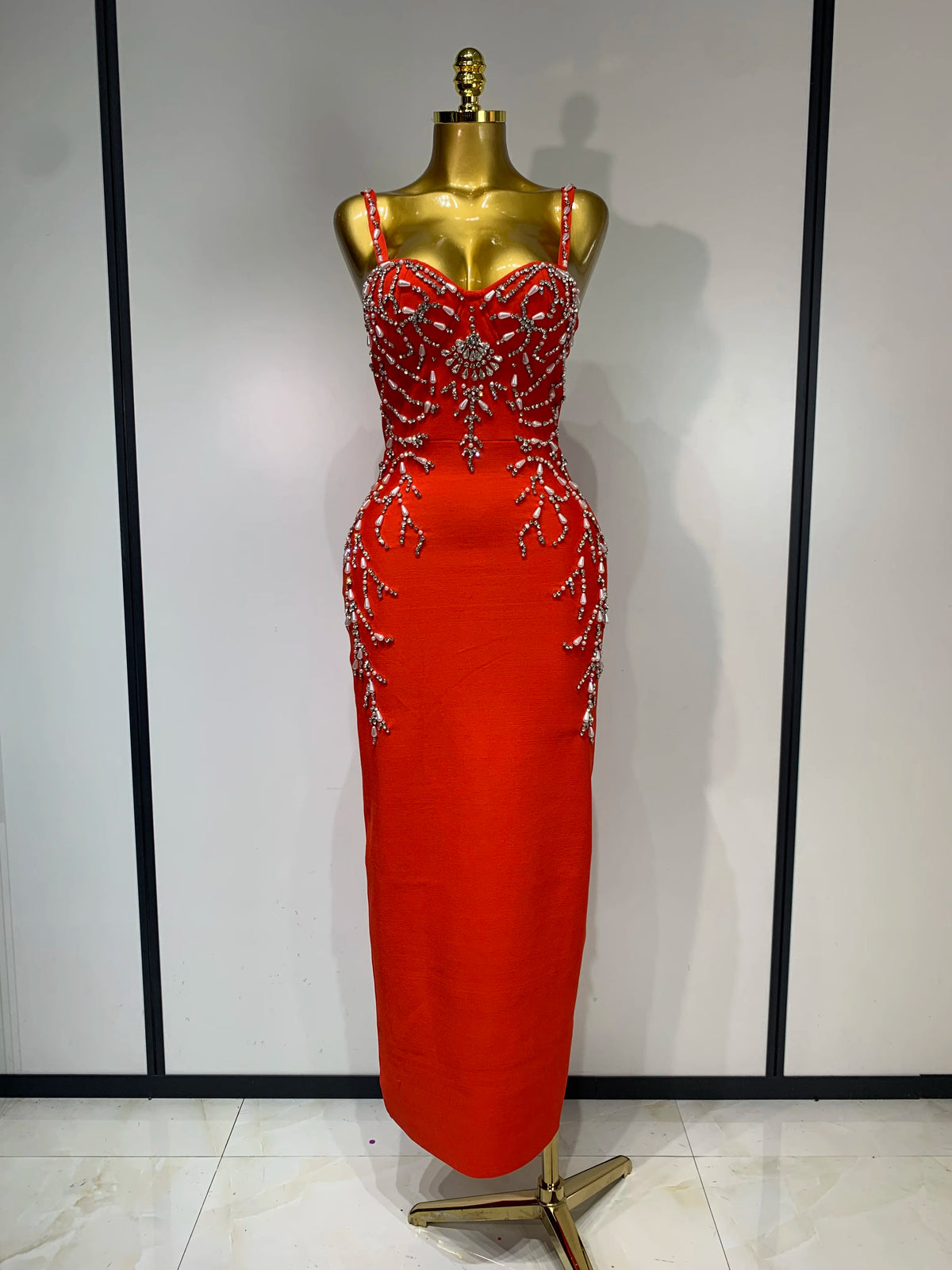 Women Sexy V Neck Black Beading Maxi Long Bodycon Bandage Dress 2025 Celebrity Elegant Evening Club Party Luxury Birthday Dress