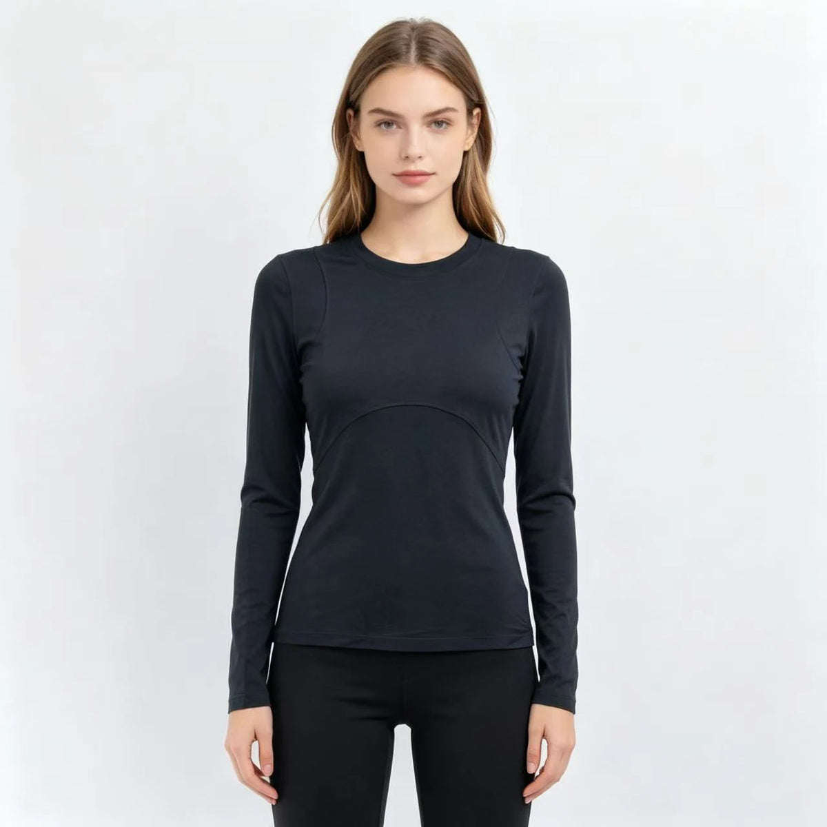 Women's Merino Wool Long Sleeve Shirts Outdoor Sports Yoga T Shirt Women Merino Wool Base Layer Tops Soft Breathable Quick Dry