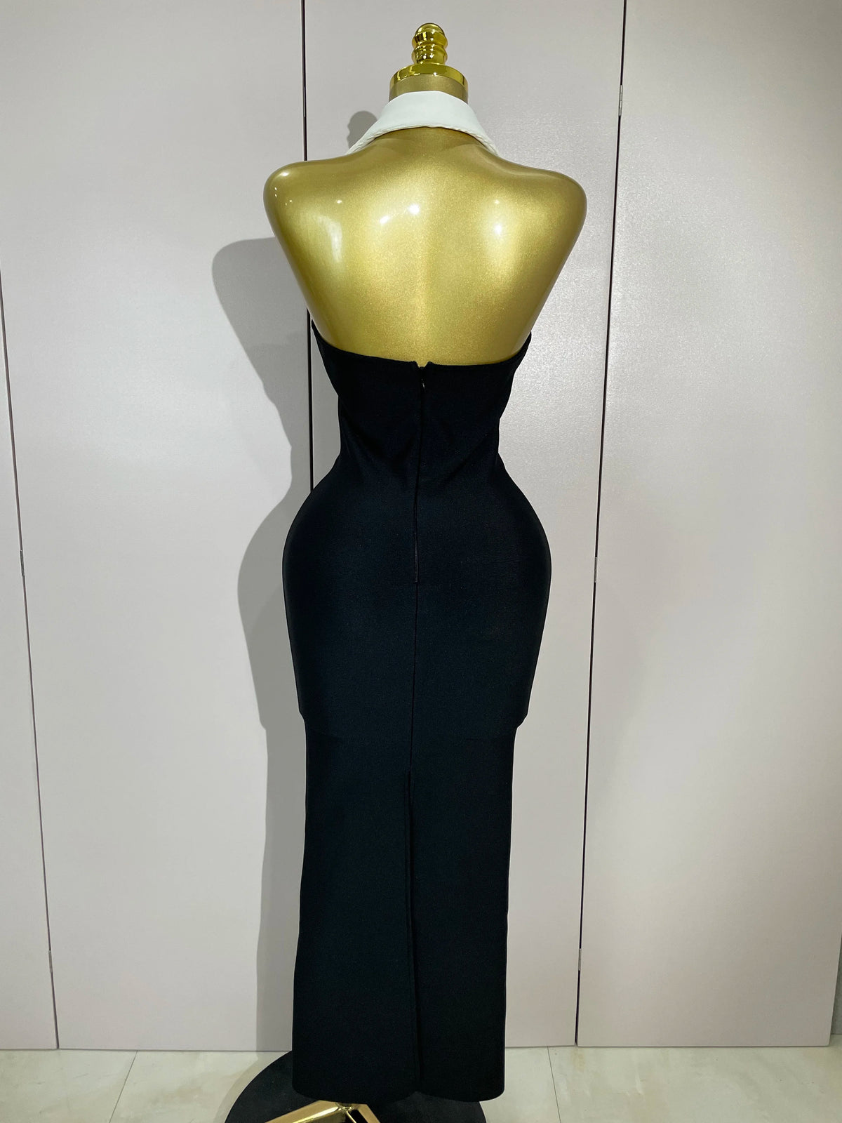 Women Sexy Halter Backless Sleeveless Bodycon Maxi Dress Celebrity Elegant Gown Club Birthday Evening Party Wedding Dresses