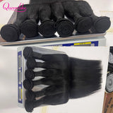 Queenlike 30 Inch Human Hair Bundles Brazilian Raw Hair Weave 1/3/4