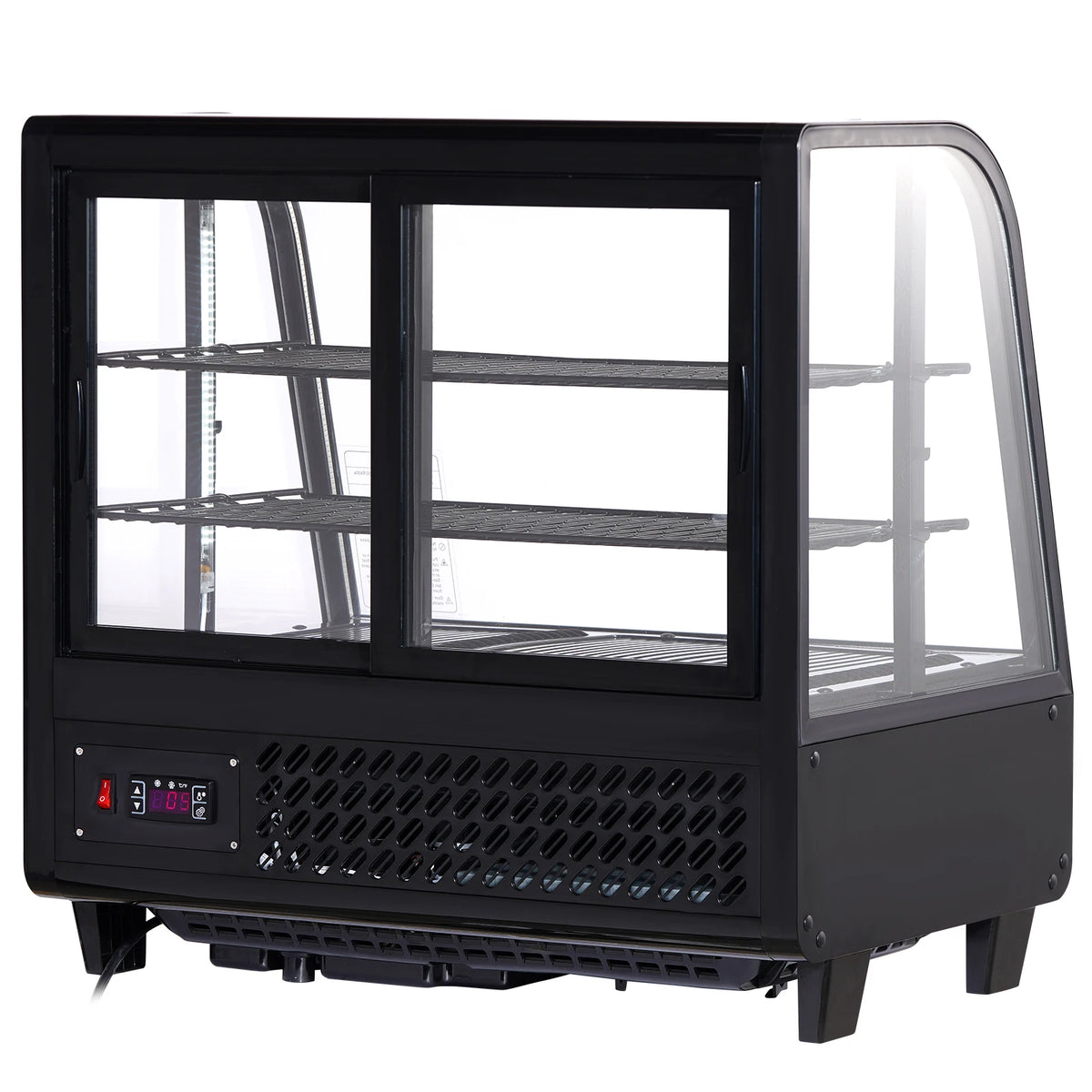 SucceBuy Refrigerated Display Case Countertop Pastry Display Case LED Lighting TURBO Cooling Frost Free Air Cooling