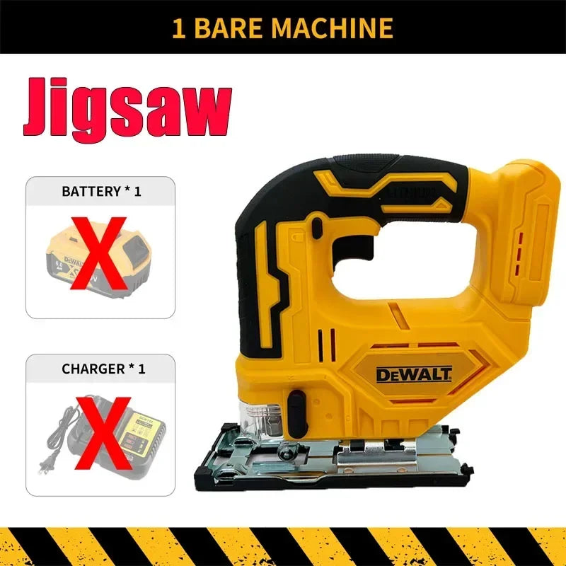 Dewalt Cordless Electric Jig Saw Brushless Curve Saw Portable Multifunction Adjustable Woodworking Power Tool