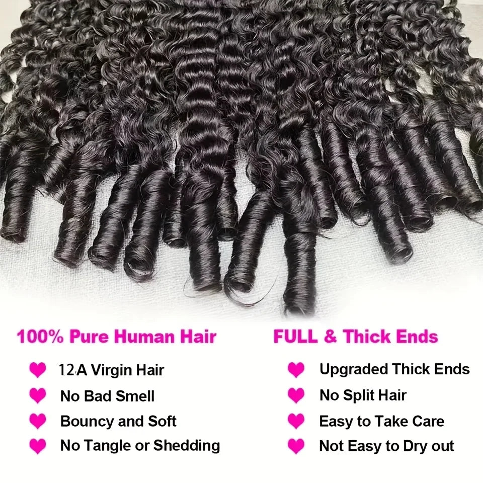 30 Inch Burmese Curly Bundles Human Hair Sew Brazilian Virgin Remy Hair Extensions 3/4 Bundles Raw Hair Bundles Double Weft