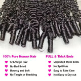 30 Inch Burmese Curly Bundles Human Hair Sew Brazilian Virgin Remy Hair Extensions 3/4 Bundles Raw Hair Bundles Double Weft