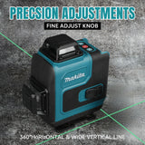 Makita High-Precision 16-Line 360 Horizontal Vertical Cross Level Green Light Laser High-Precision Wall-Mounted Portable Tool