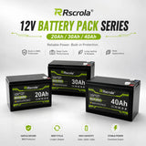 12V Rechargeable Lithium Battery Pack 20Ah 30Ah 40Ah 50Ah, 3S5P 6P 7P High Capacity Battery for Sprayer Portable Speaker Camping
