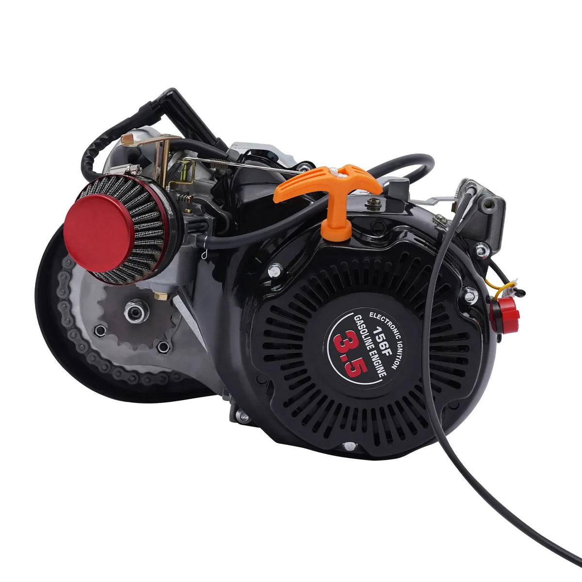 100cc 4-Stroke Gas Bicycle Engine Kit - Complete Motorized Conversion Set for Adult Bike, 80mm Mount