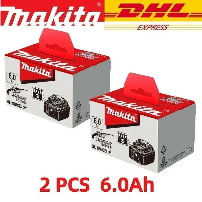 Makita 18V 6.0 Ah Battery LXT Lithium-Ion BL1860 with LED Indicator Battery18v Battery power tool battery Original 18v 6Ah