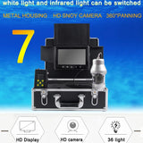 36pcs Light Full Range Vision HD CCD Night Vision Fishing Camera Wide View Fishing Under Water Camera Ice Fishing Cam Rotating