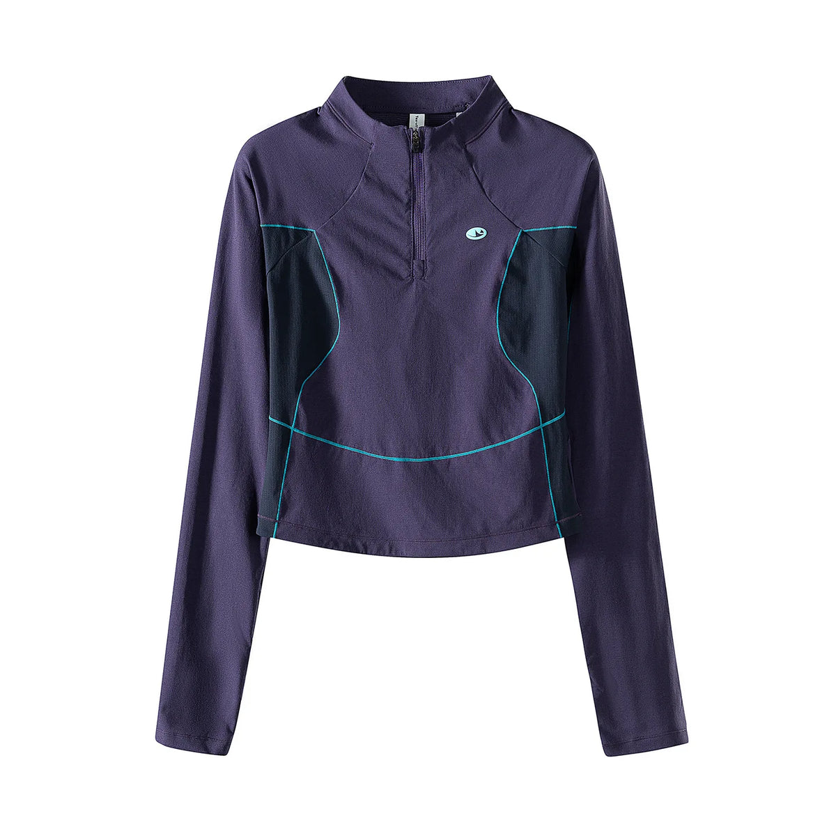 Spring Summer Sweet Girl Semi Zip Outdoor Sport Short T Shirt Women Quick Dry Slim Fit Fitness Running T-shirt Top