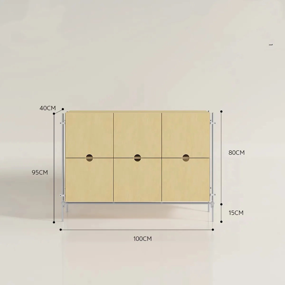 Birch marine board sideboard, industrial style dining room living room storage cabinet drawer living room multi-layer wall stora