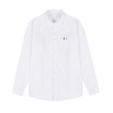 2026 New Men's Long Sleeve Casual Shirt Double Chest Pocket Button Up Soft Loose Linen Comfy Daily Work Street Outdoor Wear Tops