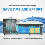 Automatic Aquarium Fish Tank Water Filter System Exterior Pond Filters Aquaculture Garden Koi Carp Pond Filter