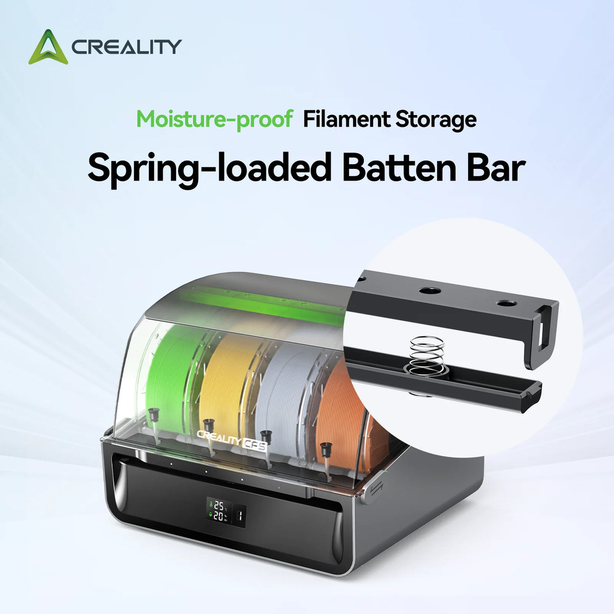CREALITY K2 PLUS CFS 4X Multi-Color Printing Add-On Kit Filament System Compatible Creality Hi 3D Printer Filament Dry Box