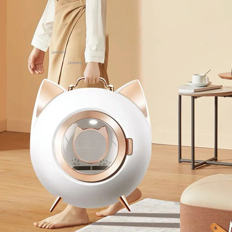 Pet Dryers Breathable Cat Drying Box Smart Home Bath Artifact Dog Water Blower Cats Space Capsule Automatic Grooming Accessories