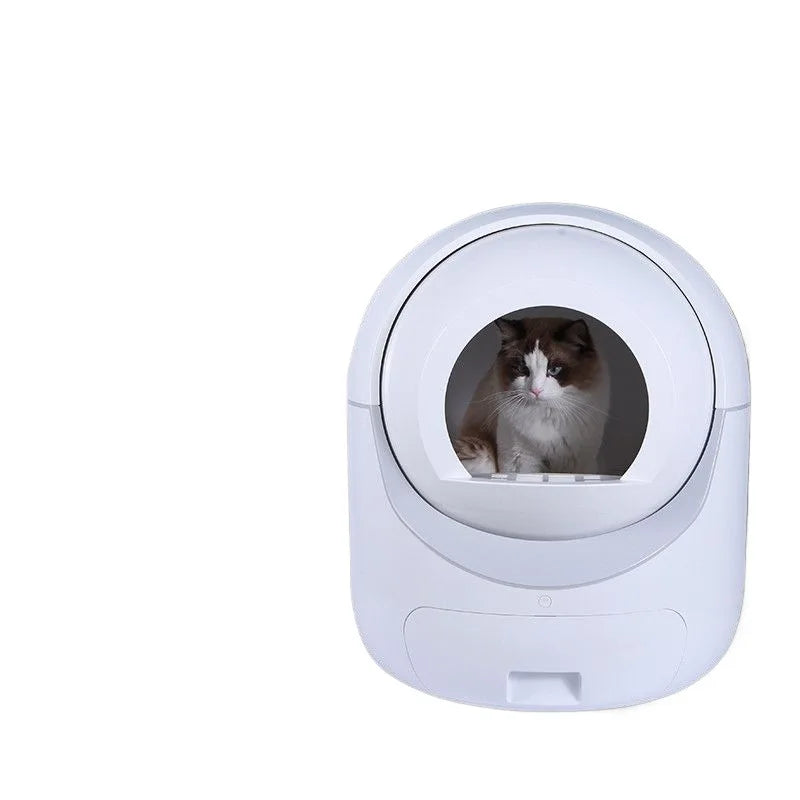Smart Automatic Cat Litter Box Self Cleaning Enclosed Toilet Odor Elimination Remote，cat supplies，Self-cleaning cat litter box