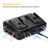 6AH Dual Charger For Dewalt DCB200 Battery Charger DCB107 DCB105 DCB112 DCB115 DCB102 DCB1106 DCB201 DCB203 DCB204 DCB205 DCB206