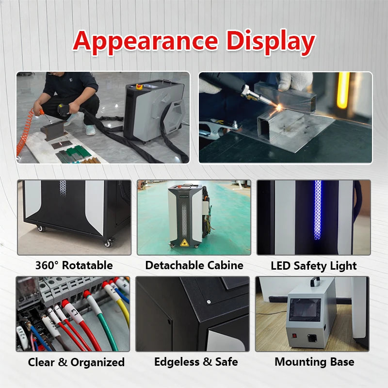 Air Cooling Handheld Laser Welder Fiber Laser Welding Machine for Welding Stainless Steel Aluminum Carbon Steel Iron All Metals