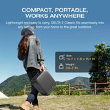ECOFLOW Solar Generator DELTA 3 Classical Dark 1000, 1024Wh LiFePO4 Battery Portable Power Station, 1800W AC/100W USB