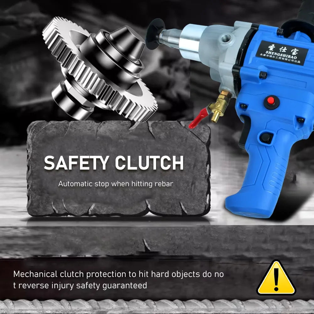 Electric Diamond Core Drill Mixer Handheld Concrete Core Drilling Machine Portable Dry Wet Engineering Torque Drilling Machine
