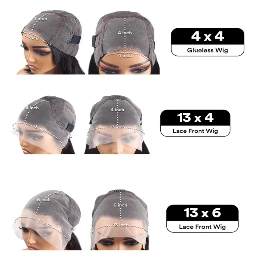 13x6 Body Wave Lace Frontal Wig 30 inch Pre Plucked Brazilian Glueless Wigs For Women 13x4 4x4 Hd Lace Frontal Human Hair Wigs