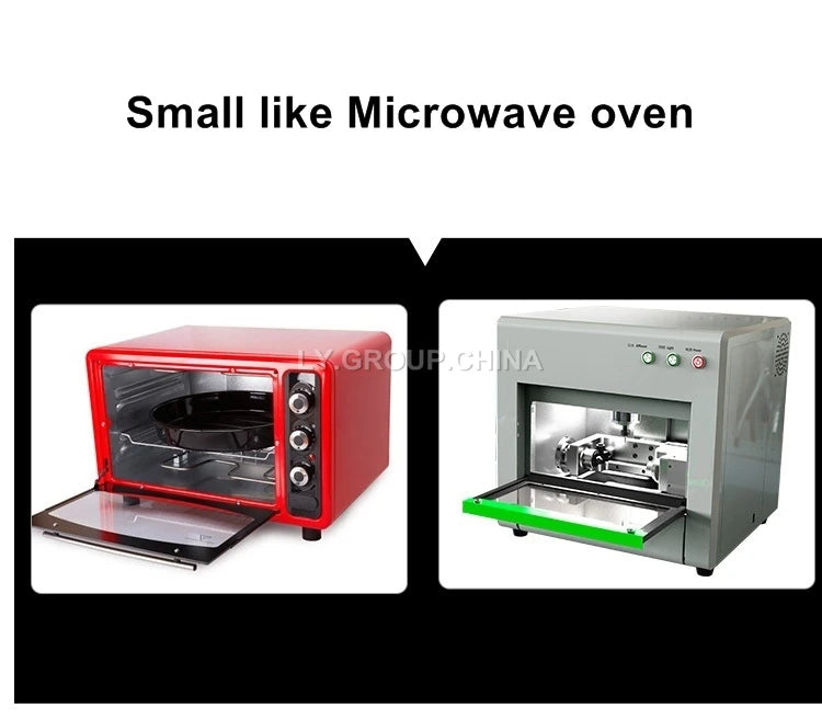 FK10 Enclosed Desktop CNC Engraving Machine 4 Axis Linkage for Jewelry Jade Stone Glass Gem Metal Wood Shale Graphite Firebbrick