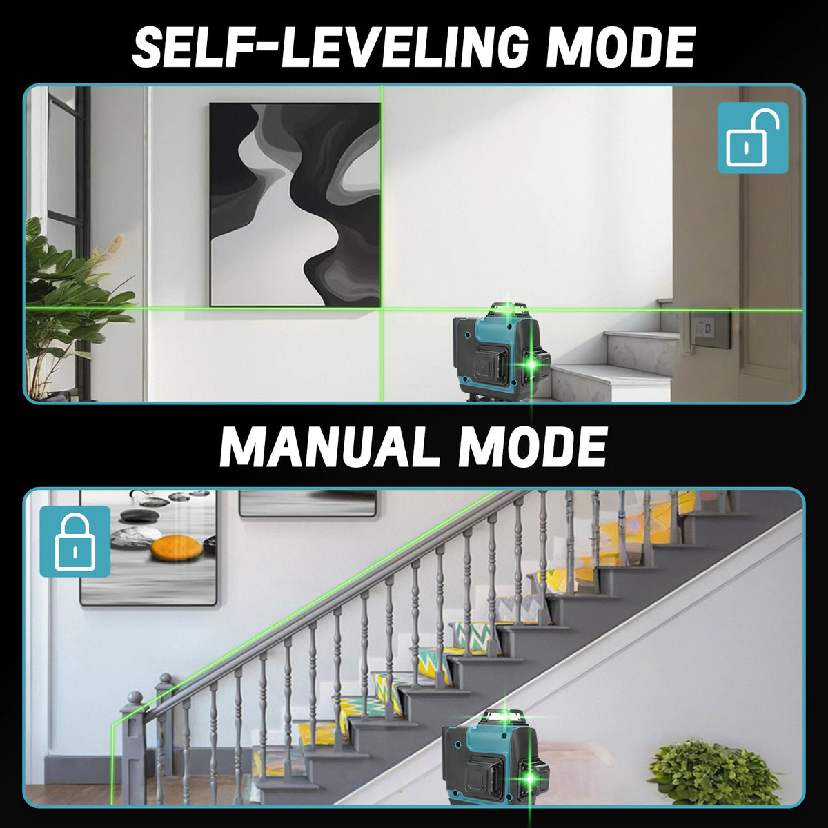 Makita Self-Leveling Laser Level Anti-tilt Alarm Function Ensure Accurate Alignment During Construction And Renovation tools