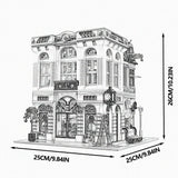 Creative Expert Brick Bank Street View Building Blocks Tudor Corner Assembly Downtown Diner Assembly Square Model Sets Toys Gift For Adults Room Decor 10251