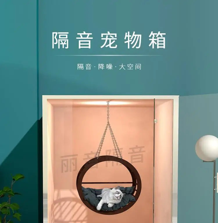ss Household removable sound insulation box sound insulation cabinet custom sound insulation cat cage dog cage quiet