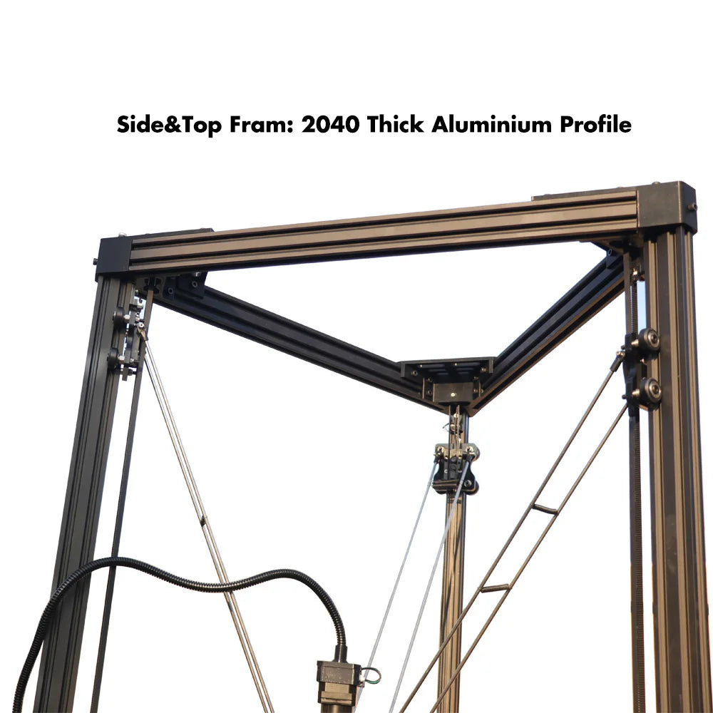 Clay 3D printer, Large pottery model printing 3D Kossel Delta Printer 2L barrel TC-500 DIY kit stable easy to use