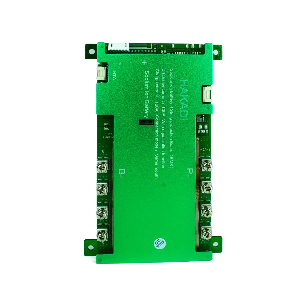 HAKADI Sodium-ion BMS 4-16S 50A 100A 150A 200A Bluetooth BMS For DIY Na-ion Battery Pack For Solar System Boat RV