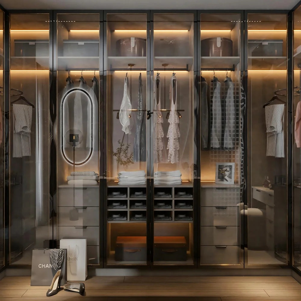 Affordable Modern Design Room Cabinet Custom Large Storage Walk in Master Bedroom Closet