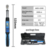Shahe 1/2''Digital Torque Wrench Electronic Set with Buzzer & LED Adjustable Electronic Torque Wrenches Car Repairing Tool