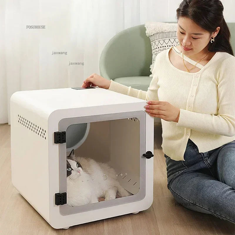 Automatic Pet Hair Dryer Dog Smart Grooming Dryers Home Cleaning Bath Drying Box Machine Cat Cage Water Blower Accessories