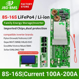 JBD Smart BMS 16S 48V 100A 200A Family Energy Storage Lifepo4 Inverter Bms Support Parallel Connection For Lithium Battery Pack