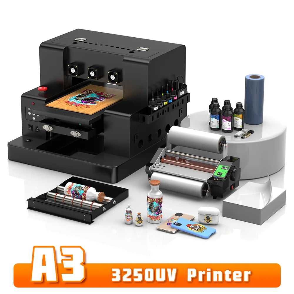 A3 UV Printer Impresor A3 L805 UV DTF Printer Machine UV Flatbed Printer For Bottle Wood Metal A4 UV DTF Printer Sticker Printe