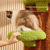 Luxury Modern Tall Large Cat Tree with Scratching Bed Hammock Removable Mats Heavy Duty Carton Packaging 90.55in Cat Furniture