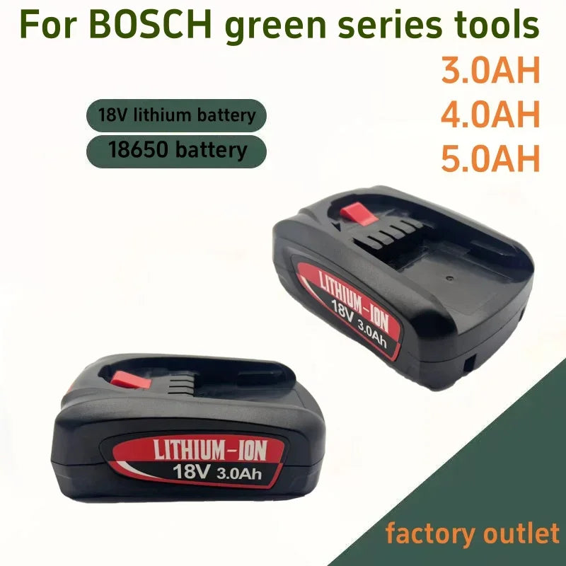 Suitable for Bosch green power tool vacuum cleaner PBA18V 3000mAh lithium battery replacement Bosch 18V PBA PSA PSR