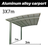 Modern Aluminum Carport Single L-shape Customized Outdoor Garden Parking Shelter for Driveway Yard Garden Canopy Tent