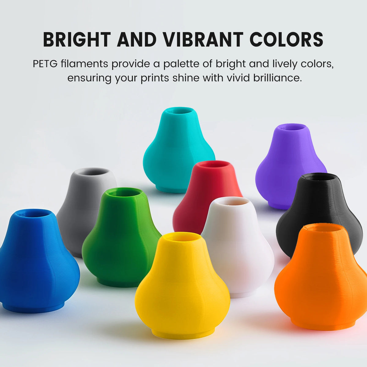 TECBEARS PETG 3D Printer Filament 5KG 1.75mm petg Multi color combination set FDM 3D Printer Materials DIY Gift From US UK DE