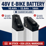 For Lectric XP 1.0/2.0 Ebike Battery 48V 10.4Ah 12.8Ah 14Ah For Lectric XP 1.0/2.0 Step-Over Or Step-Thru Frame Long Range Bike Replacement Battery