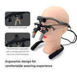JINGT 3.5X/4.5/5.5X/6.5X Dental Loupes Headlight SET Wearing Glasses Magnifying The Mirror Oral Glass Surgery Hd Led Equipment