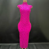 Elegant Rhinestone Party Dresses luxurious Celebration Birthday Dress Wedding Ball Sparkles Couture For Baby Shower Dress