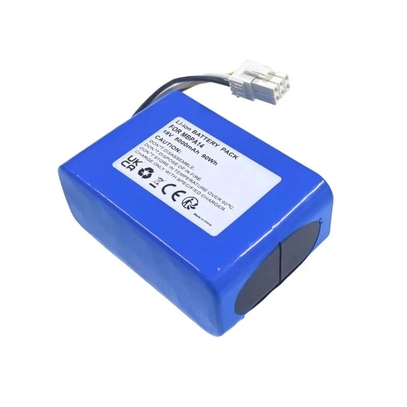 MBPA14 18V 5000mAh Li-ion Replacement Battery Pack for Dreame A1 Pro A2 Robot Lawn Mower Robotic Mower Lawn Care Accessory