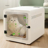 Automatic Pet Hair Dryer Dog Smart Grooming Dryers Home Cleaning Bath Drying Box Machine Cat Cage Water Blower Accessories