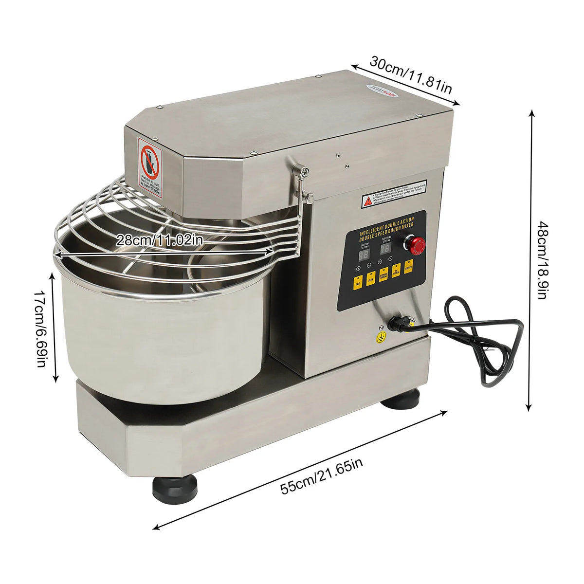 110V Pizza & Bakery Dough Kneading Machine – Food Mixer & Dough Blender