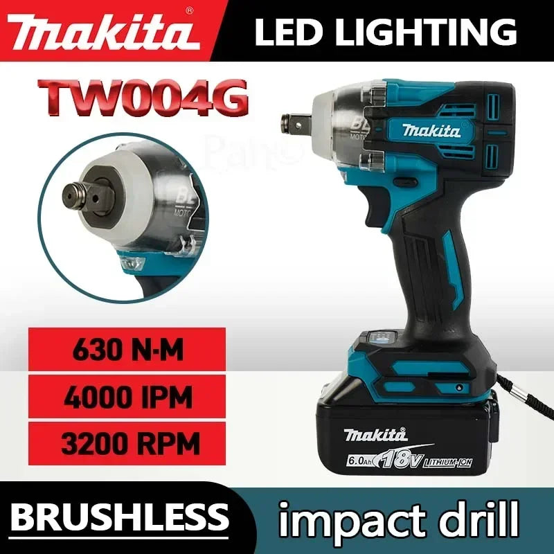 Makita TW004G 18V Brushless Cordless Electric High Torque Impact Wrench for Auto Repair