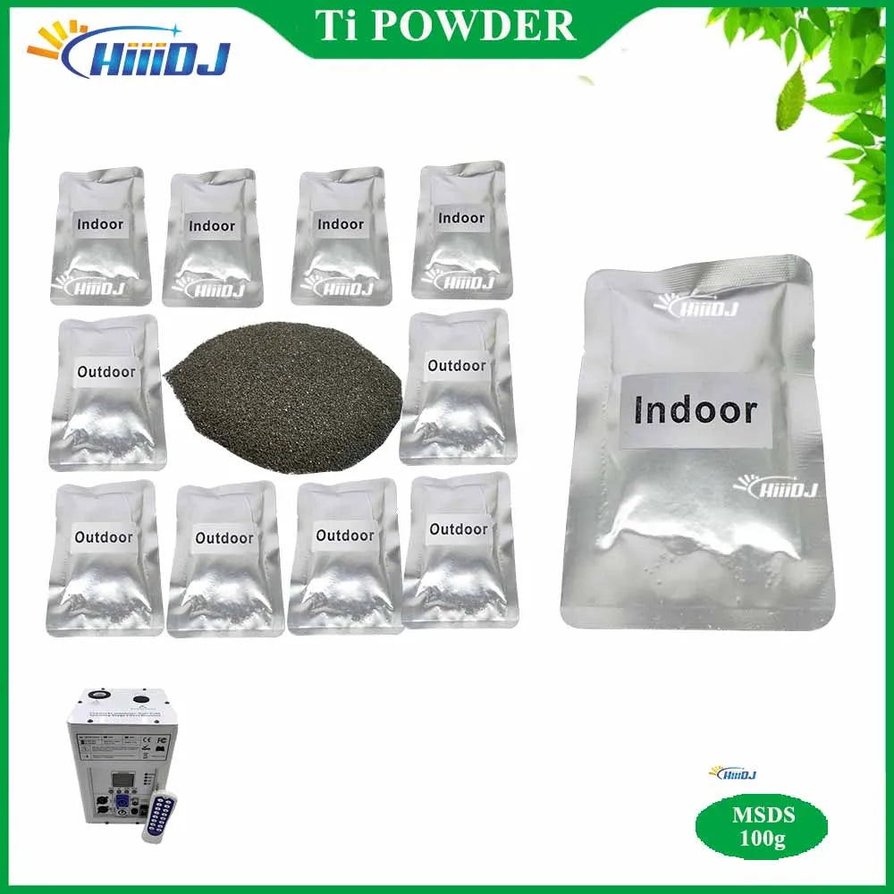 1-200bag Ti Powder 100g For Pyrotechnics Machine Outdoor Indoor Cold Spark Sparkler Metal Titanium Powder Fireworks Materials