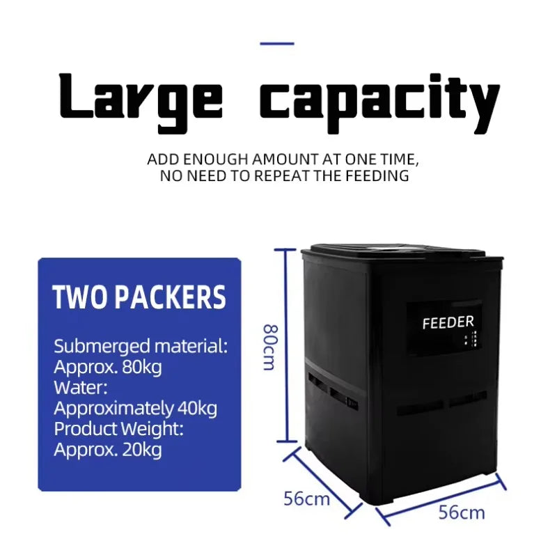 2026 Industrial Fish Farm Automatic Fish Feeder Pond in Aquaculture/Recirculating Pool Water System Automatic Fish Feeder