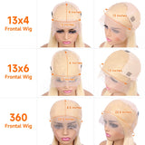 Straight 220 Density 13x4 13x6 360 Lace Front Wig Human Hair Pre Plucked